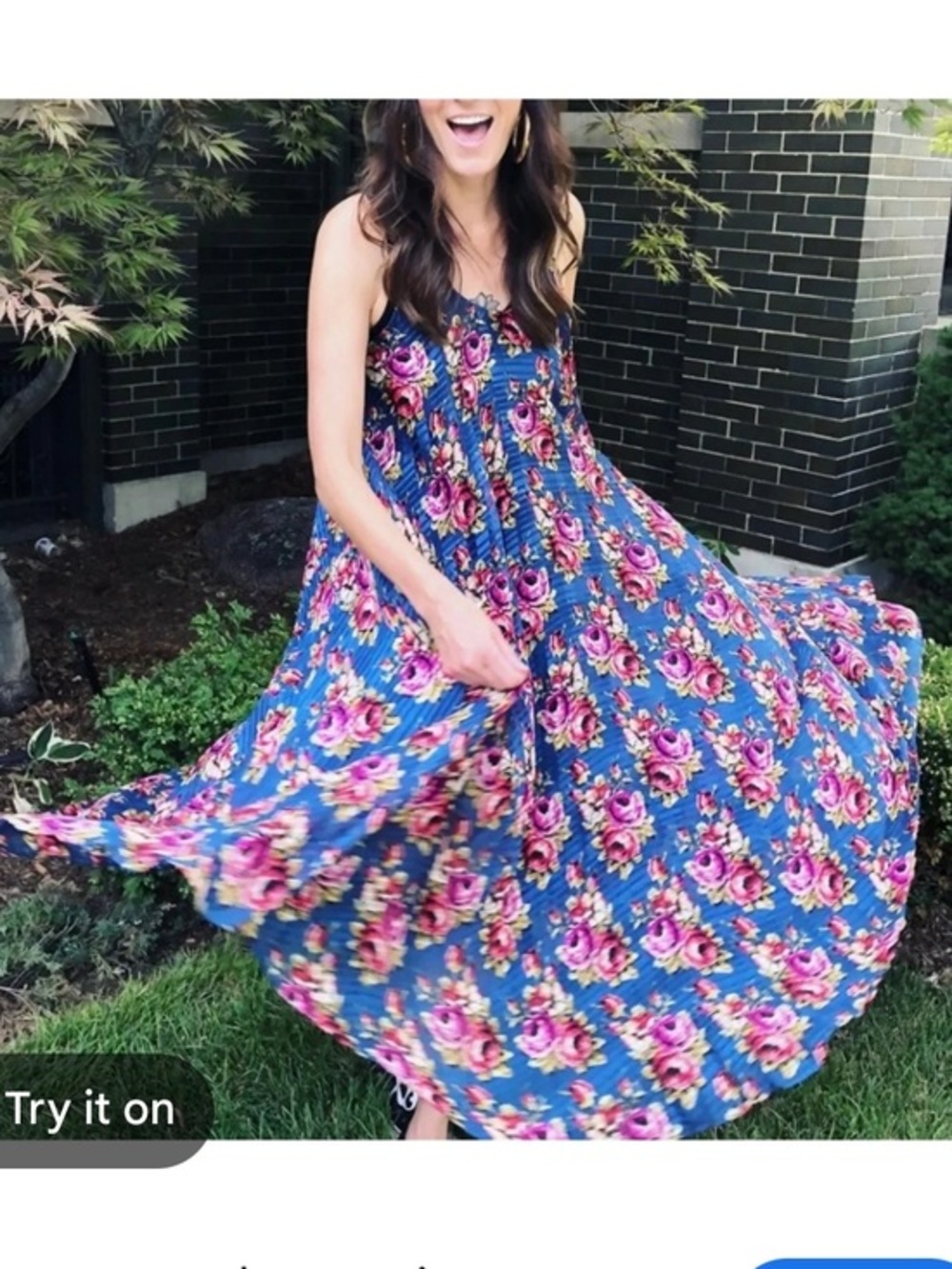 Zimmermann Blue Floral Tiered Maxi Dress